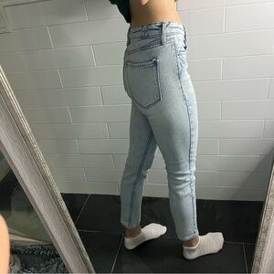 Light Wash Old Navy High-Rise Denim Straight Leg Jeans